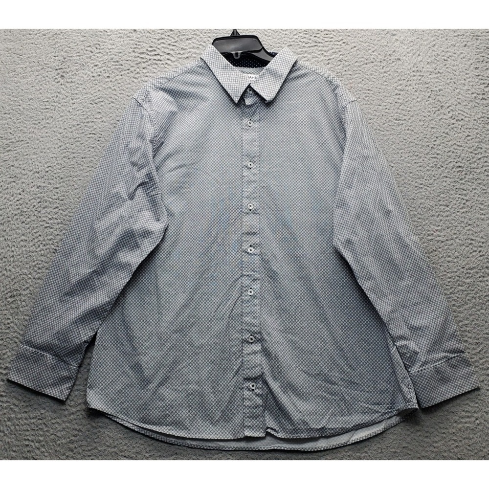Nick Graham Everywhere Shirt Mens 2XL Multi Geometric Stretch Modern Fit Collar